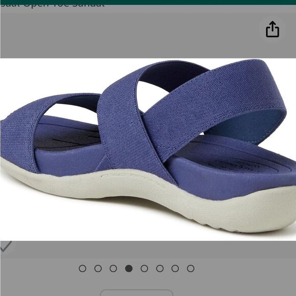 Dearfoams Women's Original Comfort Backstrap Casual Open Toe Sandal Blue 9.5 nwt - Picture 2 of 9